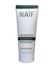 Духи, Парфюмерия, косметика Пительный шампунь для волос - Naif Nourishing Shampoo (мини)