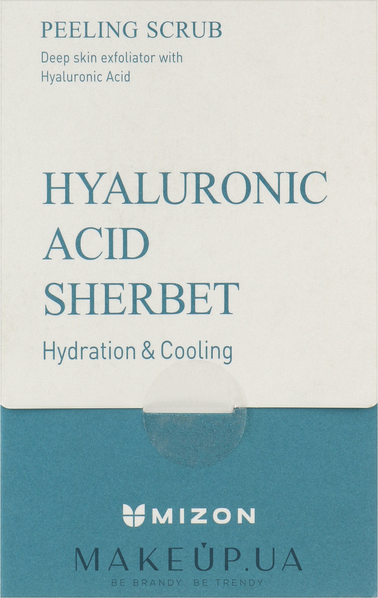 Пилинг-скраб для лица с гиалуроновой кислотой - Mizon Hyaluronic Acid Sherbet Peeling Scrub — фото 40x5g