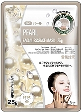 Духи, Парфюмерия, косметика Тканевая маска для лица с жемчугом - Mitomo 512 Pearl Facial Essence Mask