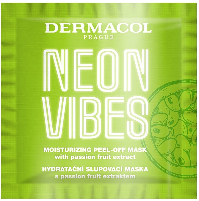 Увлажняющая маска-пилинг - Dermacol Neon Vibes Moisturizing Peel-Off Mask — фото N1