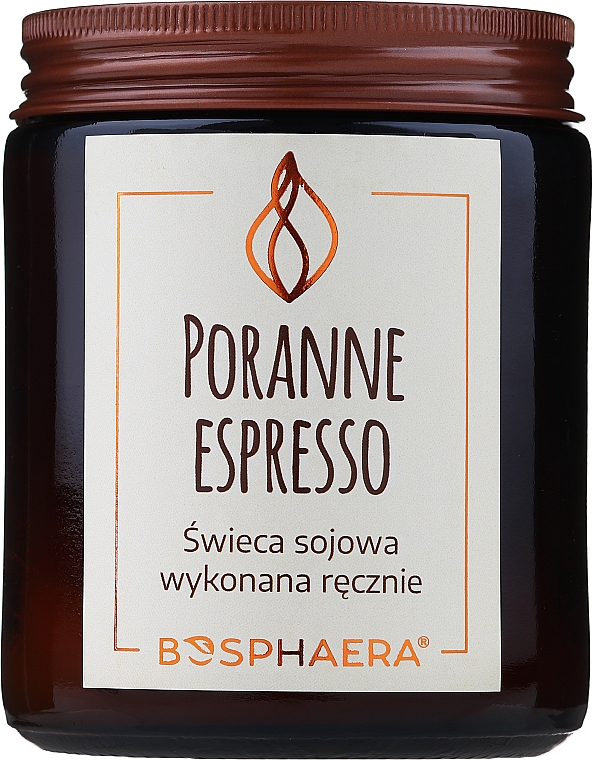 Ароматическая соевая свеча "Утренний эспрессо" - Bosphaera Morning Espresso — фото N1