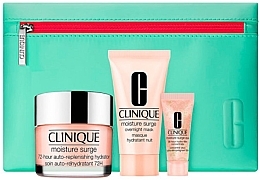 Духи, Парфюмерия, косметика Набор - Clinique Moisture Surge Gift Set (cr/50ml + mask/30ml + eye/gel/5ml + bag)