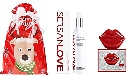 Парфумерія, косметика Різдвяний подарунковий набір - Sersanlove Love Skin (b/lot/260ml + lip patches/20pcs)