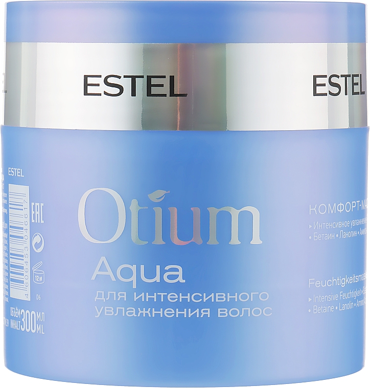 Комфорт-маска для интенсивного увлажнения волос - Estel Professional Otium Aqua Mask 