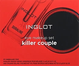 Парфумерія, косметика Набір для макіяжу очей - Inglot Eye Makeup Set Killer Couple (luquid/9ml + eyeliner/5.5g)