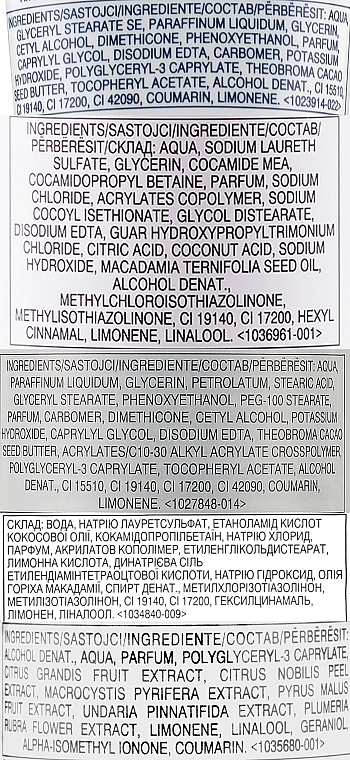 Набір - (b/spr/100ml + h/cr/75ml + sh/gel/250ml + b/lot/400ml + b/foam/500ml) — фото N2