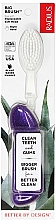 Зубная щетка для правши со сменной головкой, мягкая, фиолетовая - Radius Big Brush Right Hand With Replaceable Head — фото N1