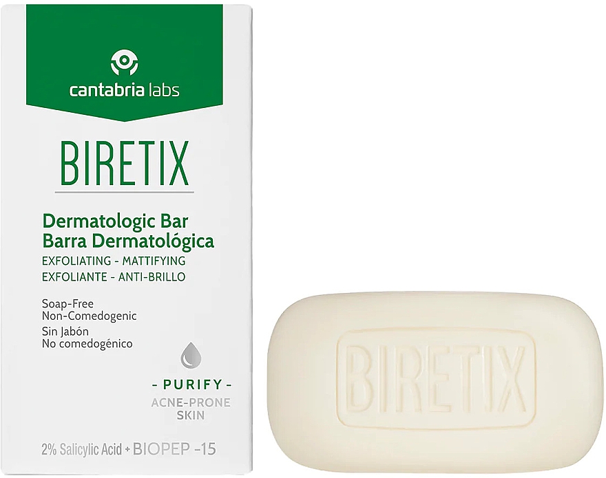 Дерматологическое мыло для лица и тела - Cantabria Labs Biretix Dermatologic Bar — фото N1