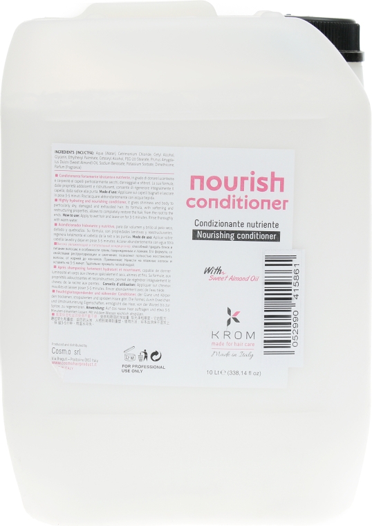 Питательный кондиционер с экстрактом сладкого миндаля - Krom Nourish Conditioner  — фото N1