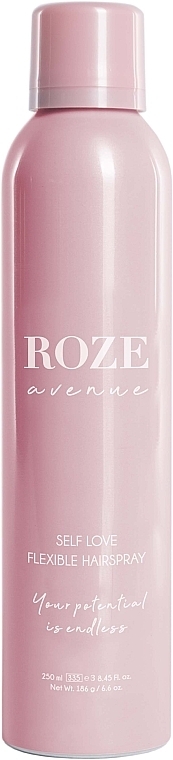 Спрей для волосся еластичної фіксації - Roze Avenue Self Love Flexible Hairspray — фото N1