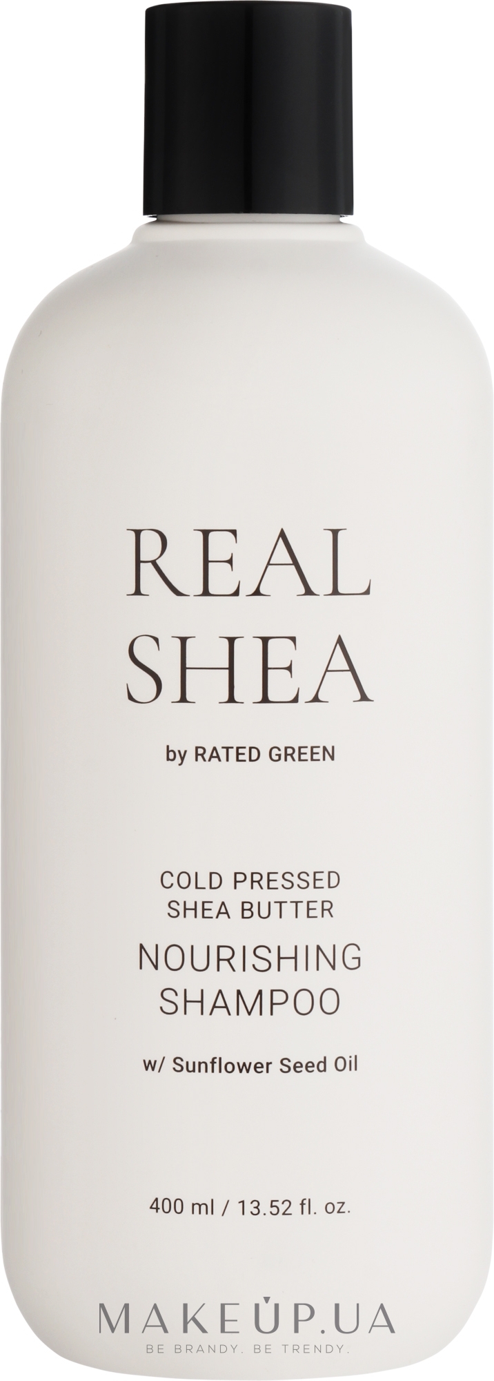 Питательный шампунь для волос с маслом ши - Rated Green Real Shea Cold Pressed Shea Butter Nourishing Shampoo — фото 400ml