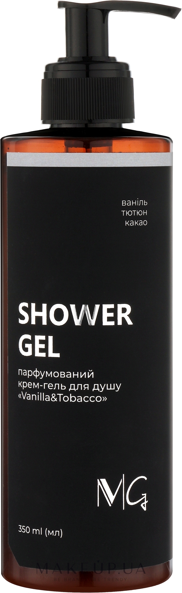 Парфюмированный крем-гель для душа - MG Spa Vanilla & Tobacco Shower Gel — фото 350ml