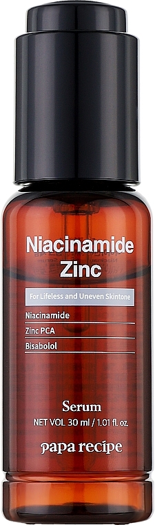 Освітлювальна сироватка з ніацинамідом і цинком - Papa Recipe Niacinamide Zinc Serum — фото N1