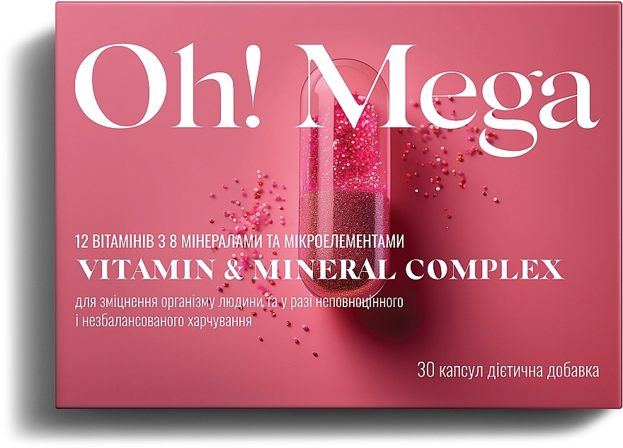 Дієтична добавка “Вітамінно-мінеральний комплекс” - Oh! Mega Vitamin & Mineral Complex