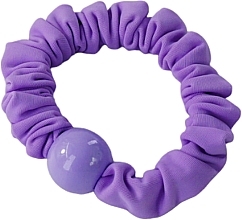 Резинка для волосся з намистиною, фіолетова - Lolita Accessories — фото N1
