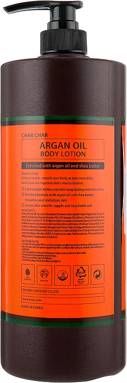 Лосьйон для тіла "Арганова олія" - Char Char Argan Oil Body Lotion — фото N2