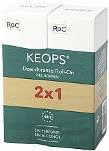 Парфумерія, косметика Набір - RoC Keops Roll-On Deodorant (deo/2х30ml)