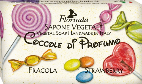 Мыло натуральное детское "Клубника" - Florinda Sapone Vegetale Strawberry — фото N1