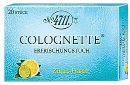 Maurer & Wirtz 4711 Remix Cologne Fresh Lemon - Парфюмированная салфетка — фото N3