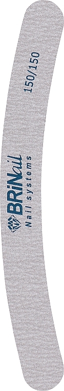 Пилочка для нігтів, бумеранг зебра 150/150 - BRINail — фото N1