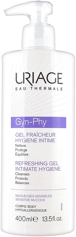 Освежающий гель для интимной гигиены - Uriage Gyn-Phy Intimate Hygiene Refreshing Gel — фото N4