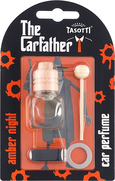 Автомобільний ароматизатор на дефлектор - Tasotti Carfather Wood Amber Night — фото N1