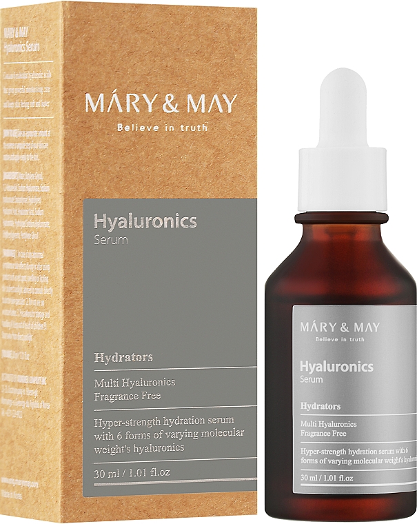 Відновлювальна сироватка для обличчя з гіалуроновою кислотою - Mary & May Hyaluronics Serum — фото N2