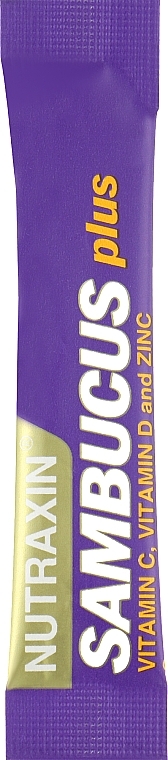 Диетическая добавка "Витаминный напиток с бузиной и цинком", саше - Nutraxin Sambucus Plus — фото N1