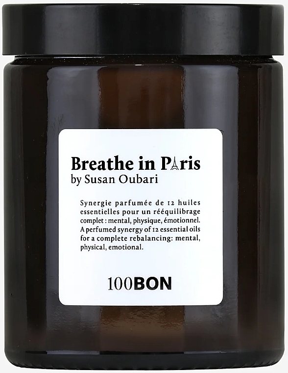 Ароматическая свеча - 100BON x Susan Oubari Breathe In Paris Scented Candle — фото N1