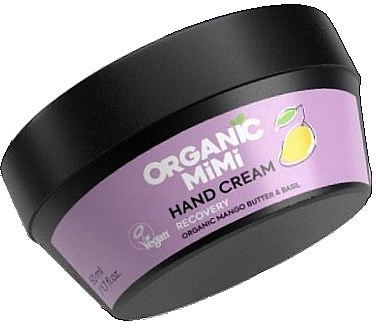 Крем для рук відновлювальний "Манго та базилік" - Organic Mimi Hand Cream Recovery Mango & Basil — фото N1