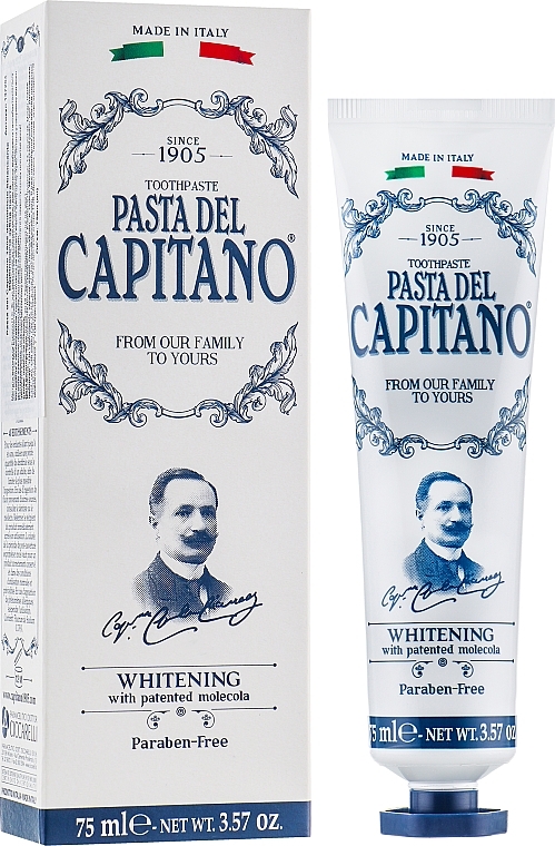 УЦЕНКА Зубная паста "Отбеливающая" - Pasta Del Capitano Whitening Toothpaste * — фото N2