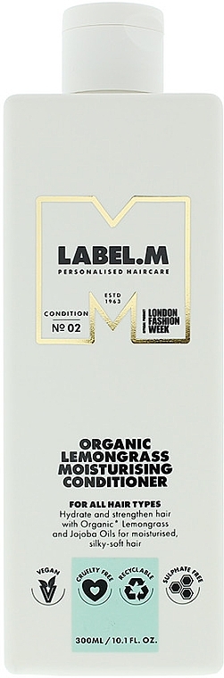 Кондиціонер для волосся - Label.m Organic Lemongrass Moisturising Conditioner — фото N1