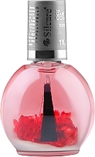 Масло для ногтей и кутикулы с цветами - Silcare Cuticle Oil Raspberry Light Pink — фото N1