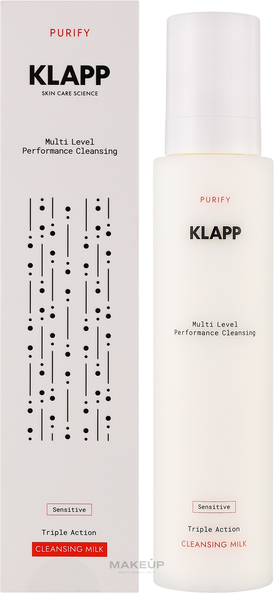 Очищувальне молочко для чутливої шкіри обличчя - Klapp Triple Action Cleansing Milk Sensitive — фото 200ml