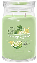 Ароматическая свеча в банке "Vanilla Lime", 2 фитиля - Yankee Candle Singnature  — фото N2