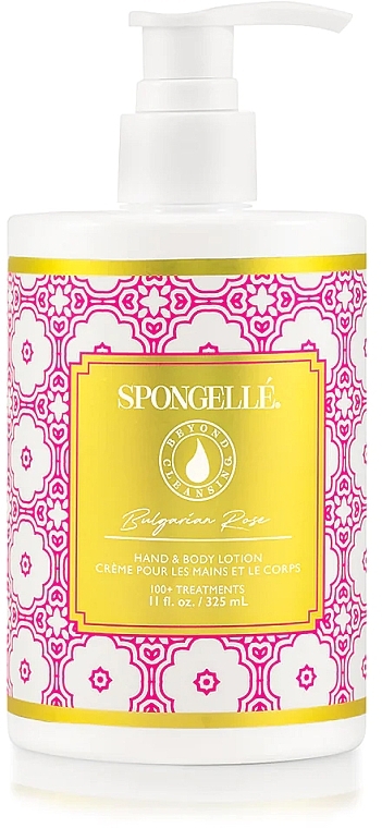 Лосьйон для рук і тіла - Spongelle Bulgarian Rose Hand & Body Lotion — фото N1