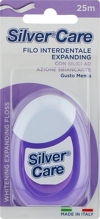 Зубная нить расширяющаяся, 25 м - Silver Care