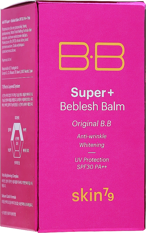 BB крем - Skin79 Super Plus Beblesh Balm SPF 30 PA++ (Pink) — фото N2