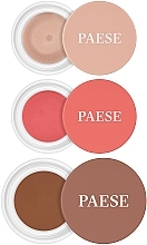 Набор - Paese Kiss My Cheeks (Warm) (blush/ 4g + bronzer/12g + highlighter/4g) — фото N2