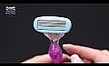 Змінні касети для гоління, 3 шт. - Wilkinson Sword Women Hydro Silk Purple — фото N1