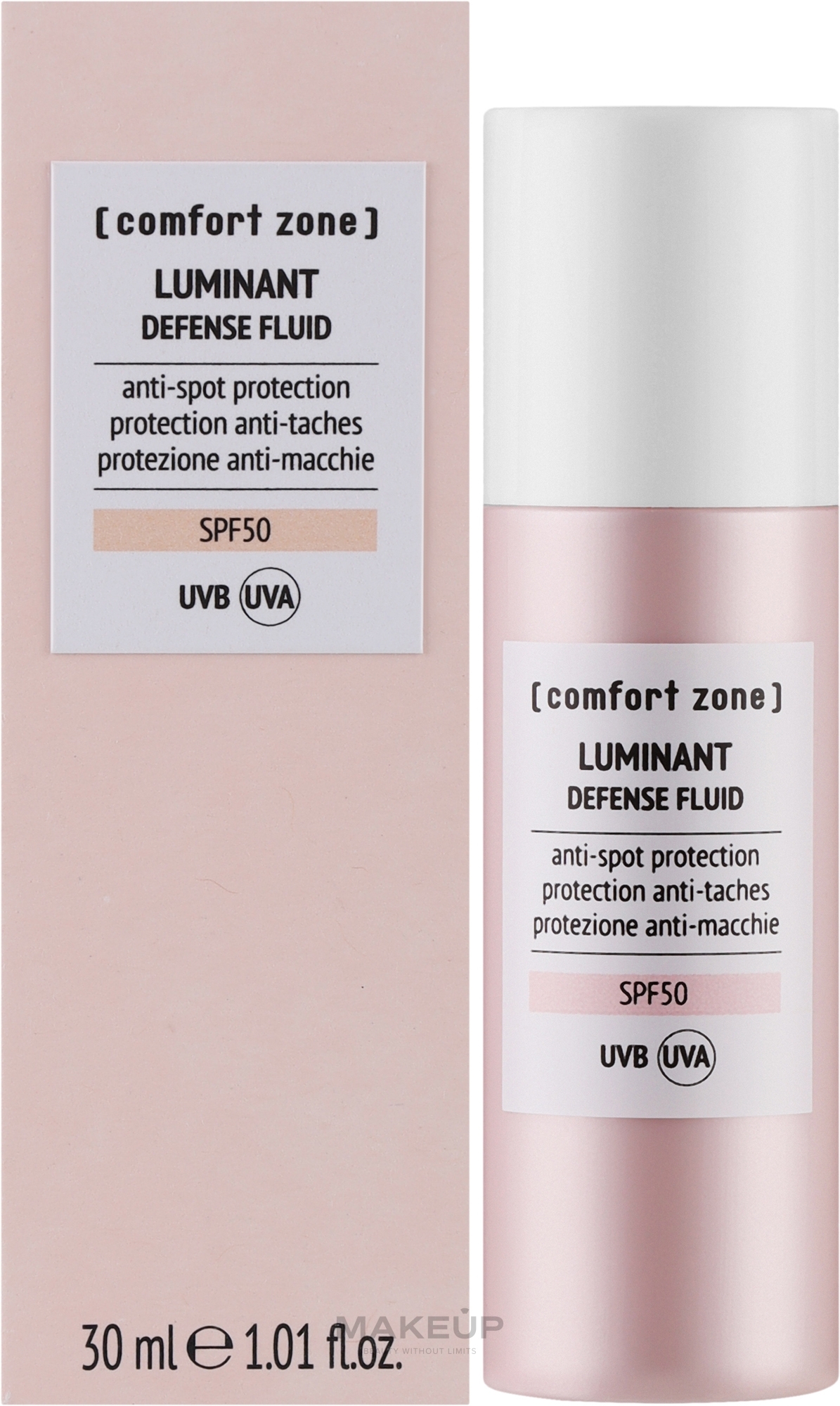 Захисний флюїд проти пігментації з SPF 50 - Comfort Zone Defense Fluid — фото 30ml