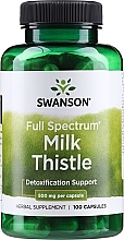 Парфумерія, косметика Дієтична добавка "Розторопша плямиста" 500 мг, 100 шт. - Swanson Milk Thistle