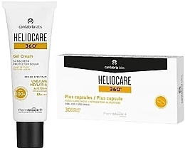 Парфумерія, косметика Набір - Cantabria Labs Heliocare 360º (gel/cr/50ml + caps/7pcs)