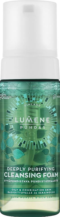Глубоко очищающая пенка для умывания - Lumene Puhdas Deeply Purifying Cleansing Foam