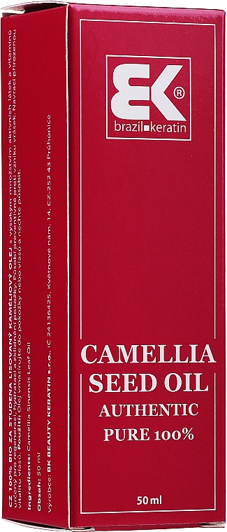 Олія з екстрактом камелії - Brazil Keratin 100% Camelia Oil — фото N1