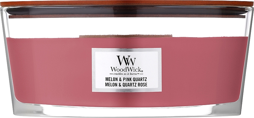 Ароматична свічка - WoodWick Melon & Pink Quartz — фото N2