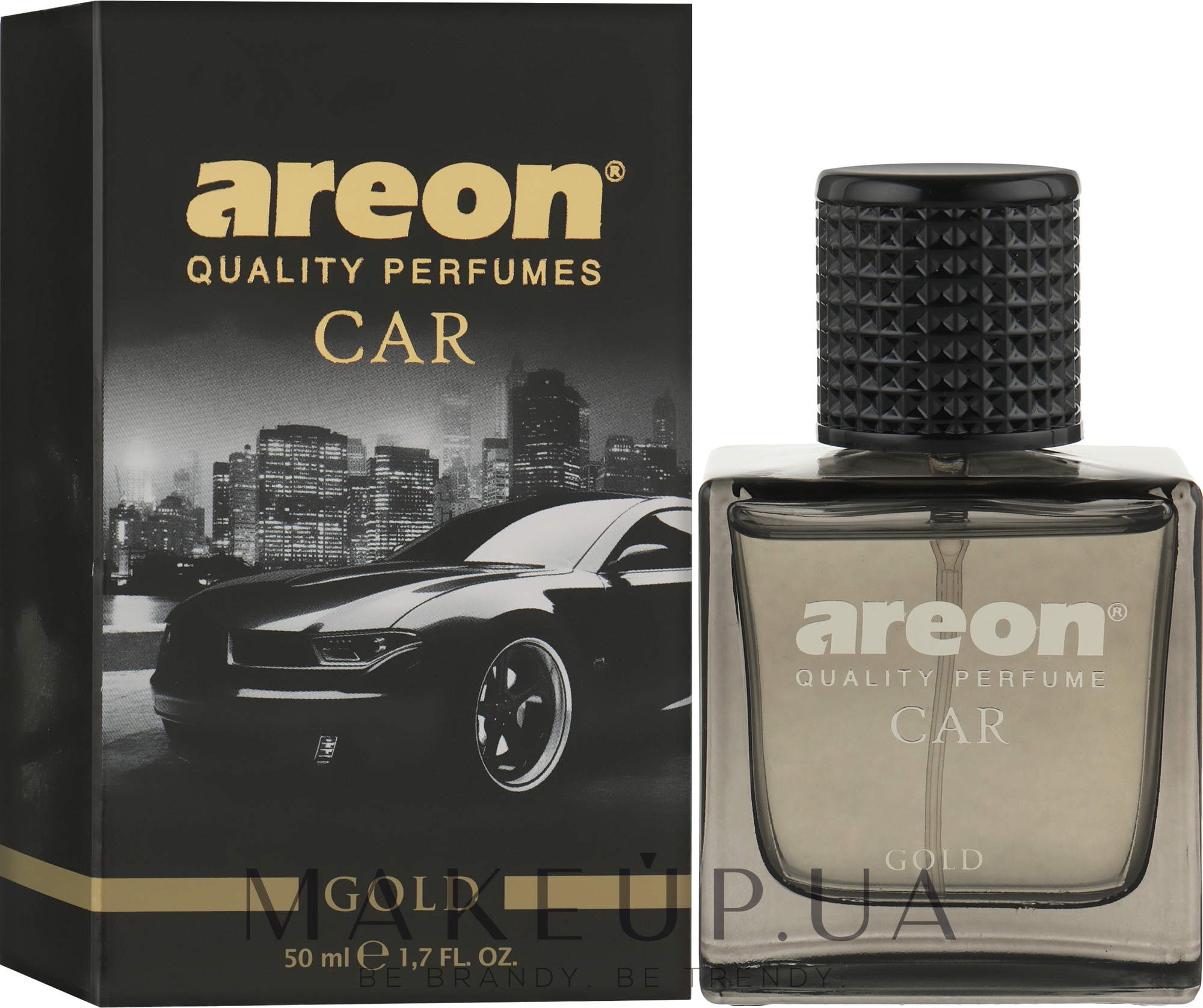 Ароматизатор для авто - Areon Luxury Car Perfume Long Lasting Gold — фото 50ml
