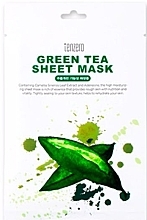 Тканинна маска для обличчя з екстрактом зеленого чаю - Tenzero Green Tea Sheet Mask — фото N1