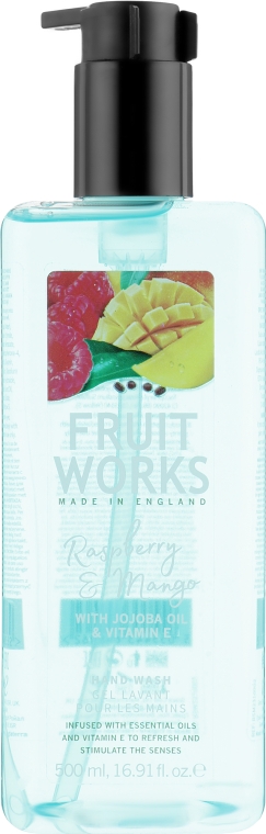 Мило для рук "Малина і манго" - Grace Cole Fruit Works Hand Wash Raspberry & Mango — фото N1