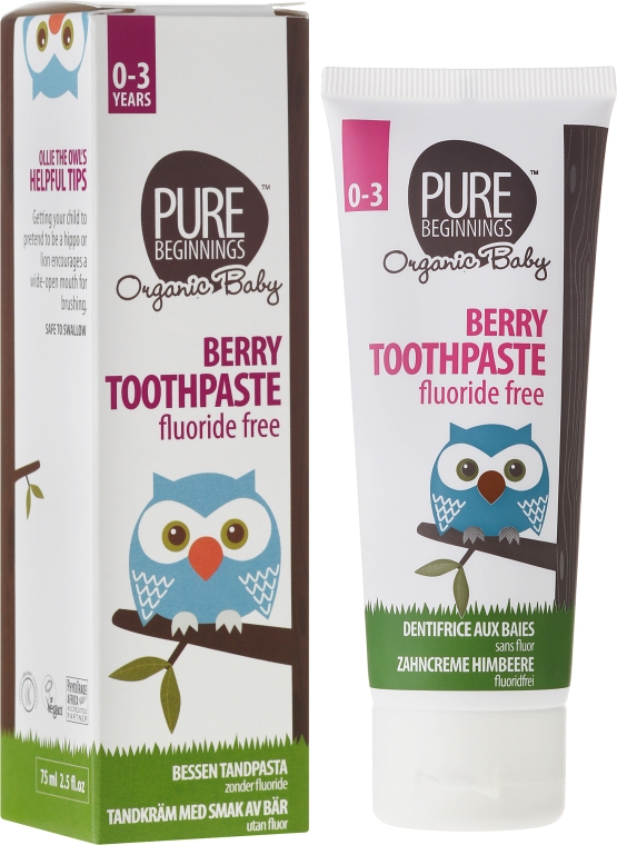 Дитяча зубна паста "Ягоди" - Pure Beginnings Baby Berry Toothpaste — фото N1